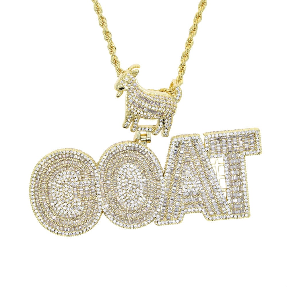 VVS Jewelry hip hop jewelry GOAT Hip Hop Bling Iced Out Pendant