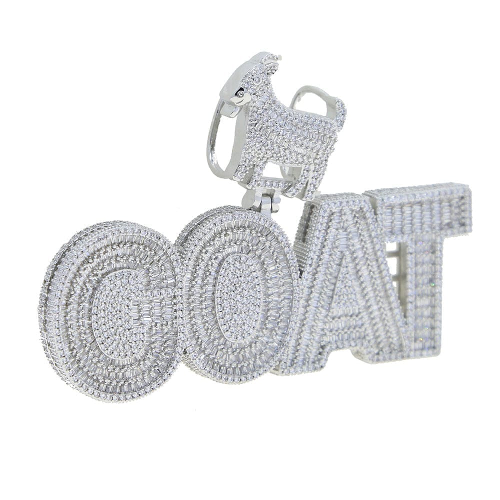 VVS Jewelry hip hop jewelry GOAT Hip Hop Bling Iced Out Pendant