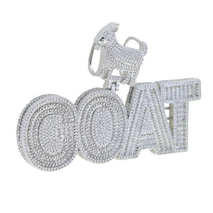 VVS Jewelry hip hop jewelry GOAT Hip Hop Bling Iced Out Pendant