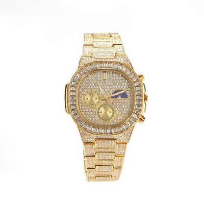 VVS Jewelry hip hop jewelry gold Don Baguette Icy Watch