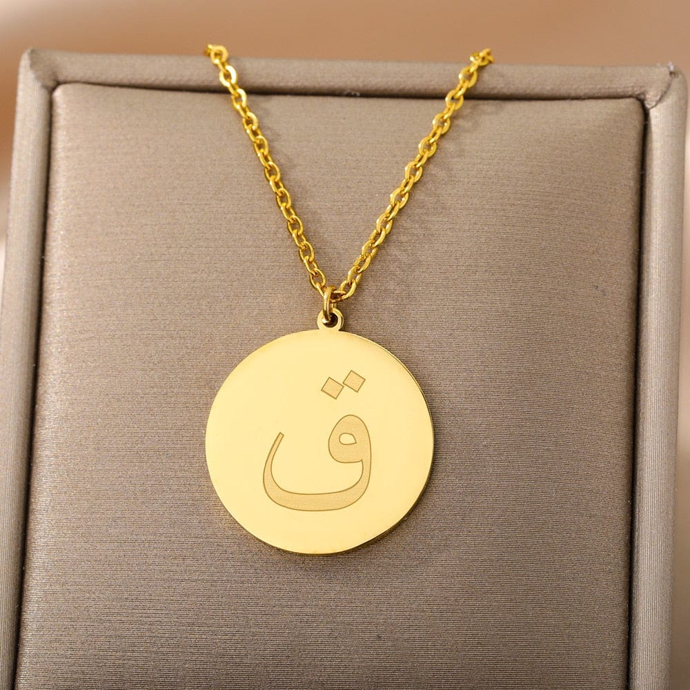 VVS Jewelry hip hop jewelry Gold/Silver Arab Initial Pendant