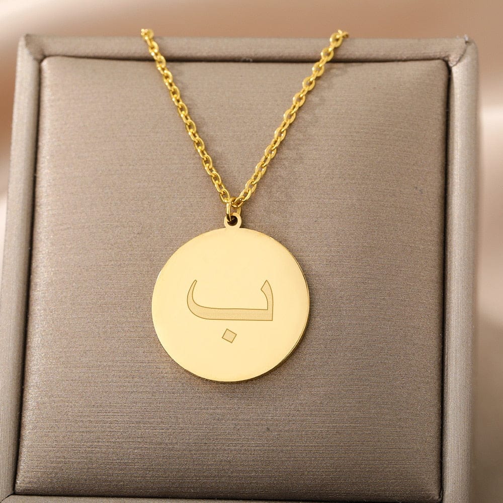 VVS Jewelry hip hop jewelry Gold/Silver Arab Initial Pendant