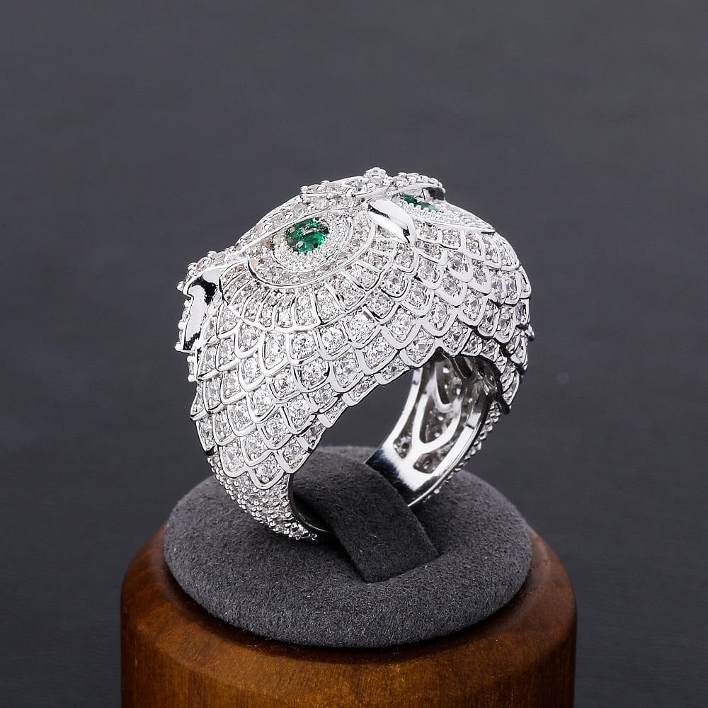 VVS Jewelry hip hop jewelry Iced Out Boss Owl Ring