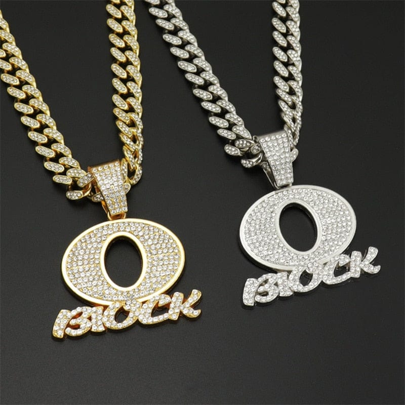 VVS Jewelry hip hop jewelry Icy Rapper O BLOCK Cuban Pendant Chain