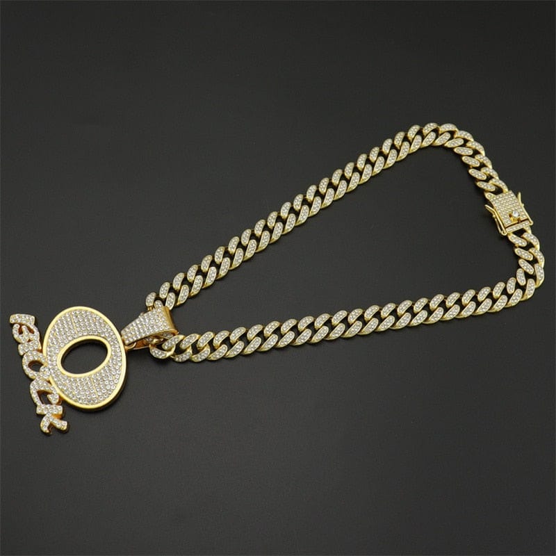 VVS Jewelry hip hop jewelry Icy Rapper O BLOCK Cuban Pendant Chain