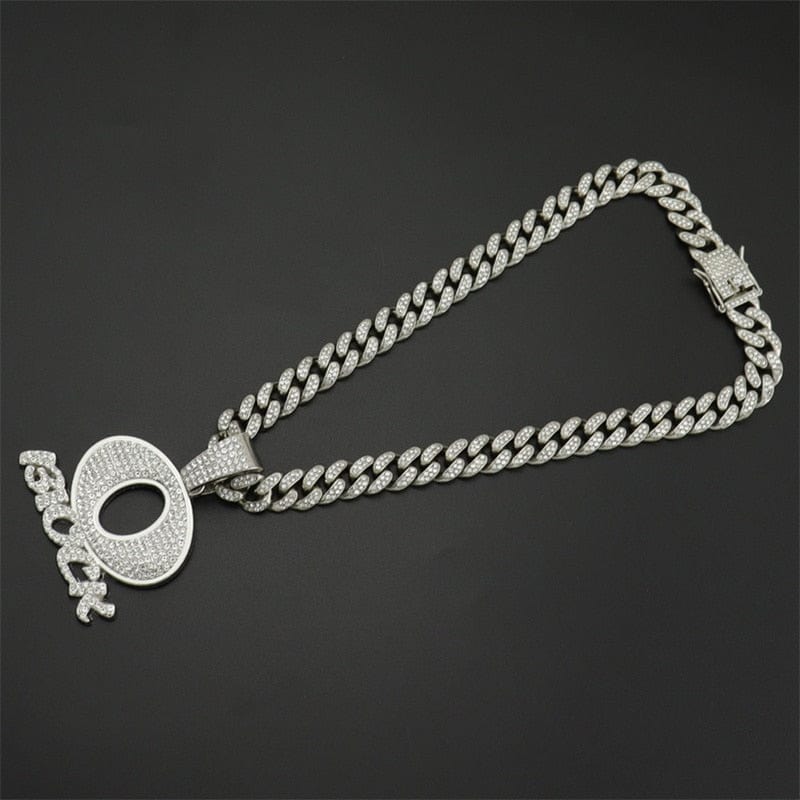 VVS Jewelry hip hop jewelry Icy Rapper O BLOCK Cuban Pendant Chain