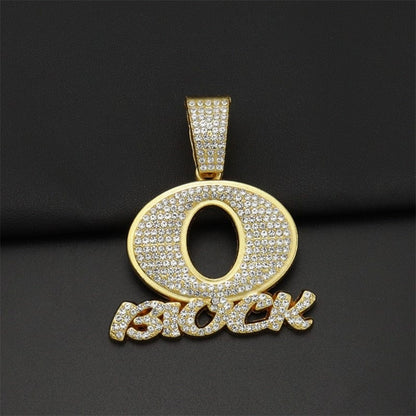 VVS Jewelry hip hop jewelry Icy Rapper O BLOCK Cuban Pendant Chain