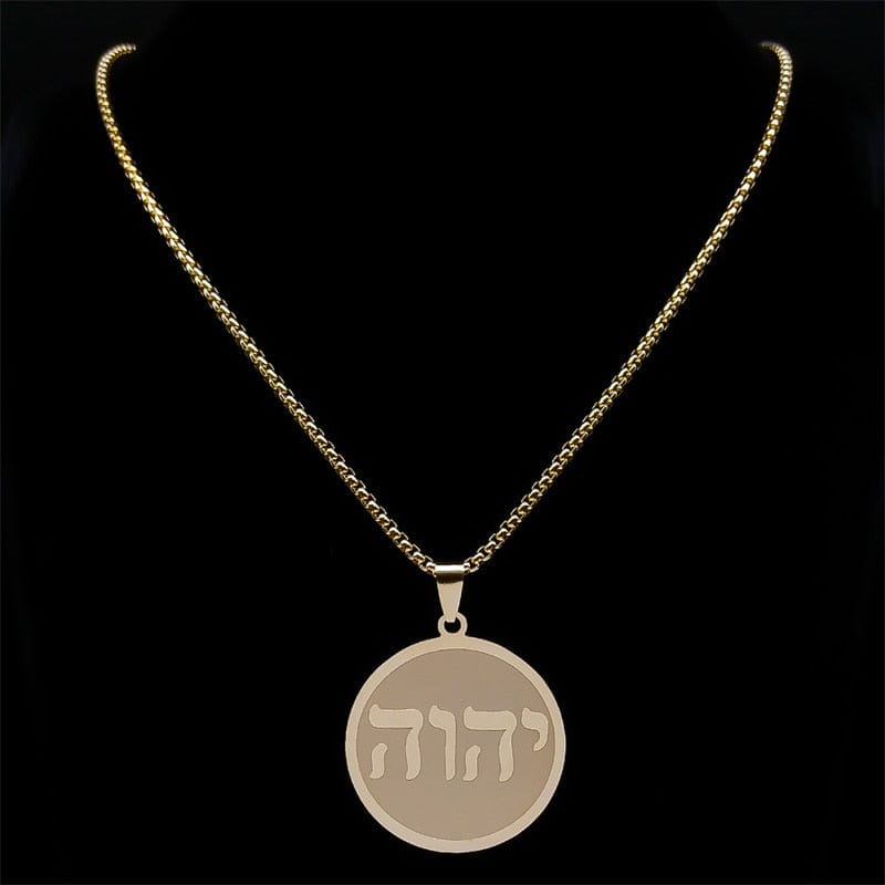 VVS Jewelry hip hop jewelry Islamic Tetragrammaton Engraved Pendant Necklace