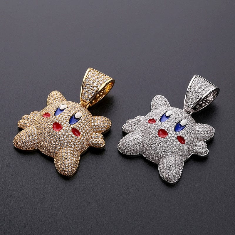 VVS Jewelry hip hop jewelry Micropave Iced Kirby Rapper Pendant Chain