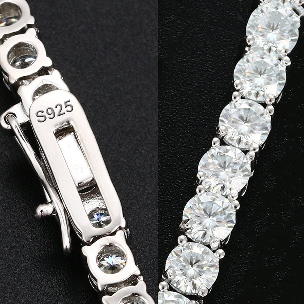 VVS Jewelry hip hop jewelry moissanite VVS Jewelry S925 Sterling Silver Moissanite Tennis Bracelet