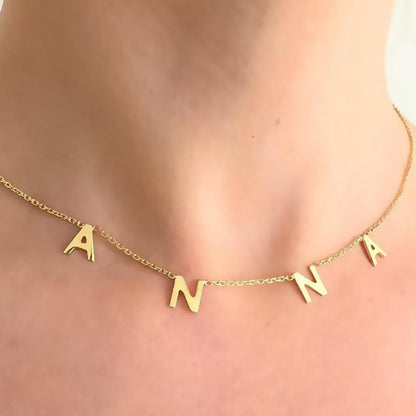 VVS Jewelry hip hop jewelry Personalized Initials Name Necklace