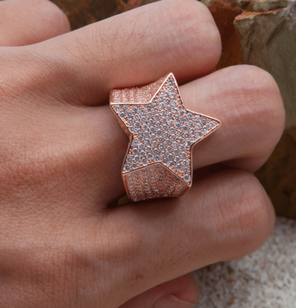 VVS Jewelry hip hop jewelry rings Rockstar Fully Iced Out Ring