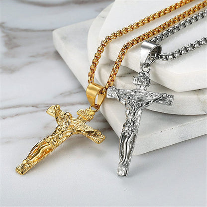 VVS Jewelry hip hop jewelry Stainless Steel INRI Crucifix Pendant Chain