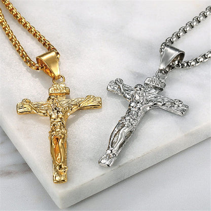 VVS Jewelry hip hop jewelry Stainless Steel INRI Crucifix Pendant Chain