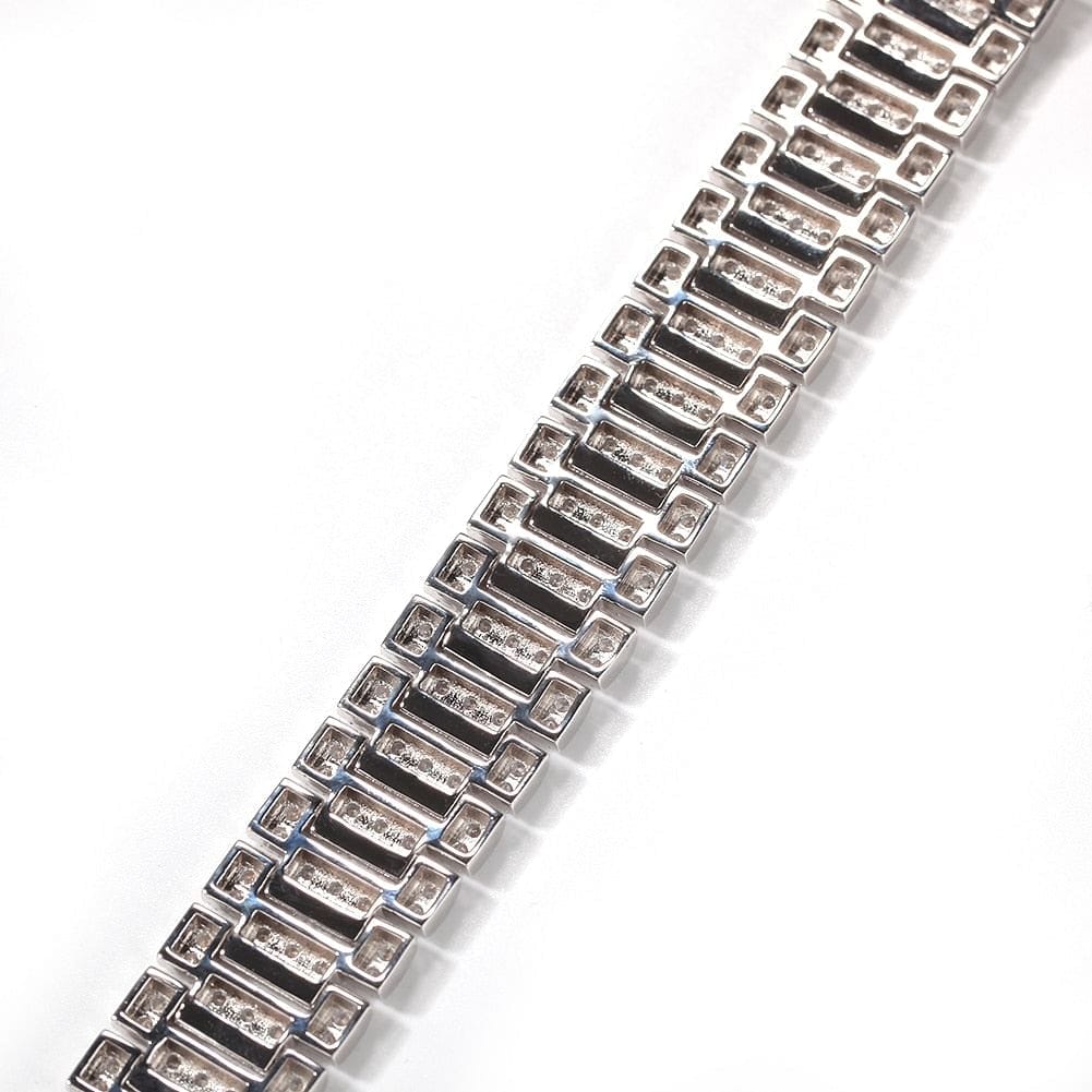 VVS Jewelry hip hop jewelry VVS Jewelry 15MM Fully Iced Watch Bracelet