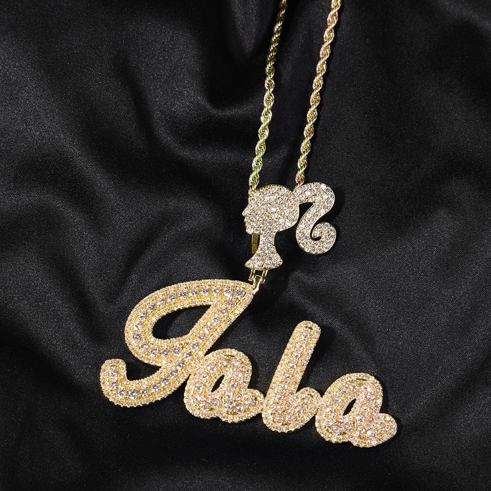 VVS Jewelry hip hop jewelry VVS Jewelry Custom Name Barbie Chain