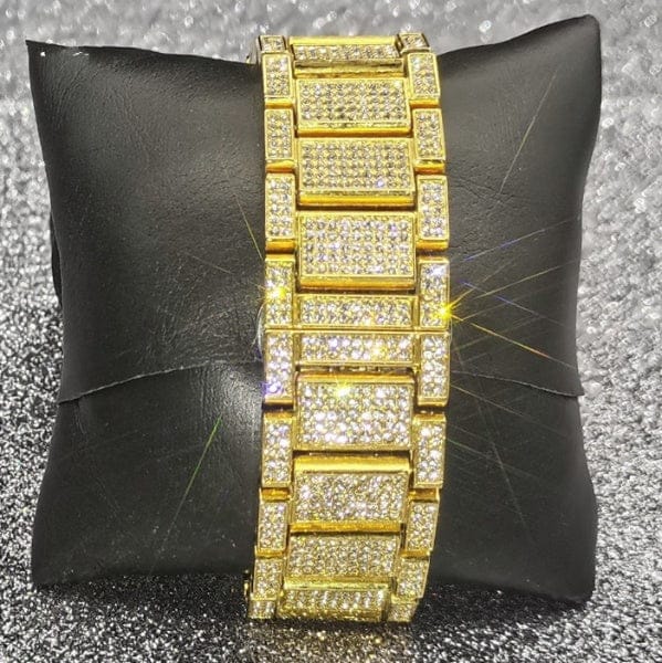 VVS Jewelry hip hop jewelry VVS Jewelry Iced out Baguette Watch