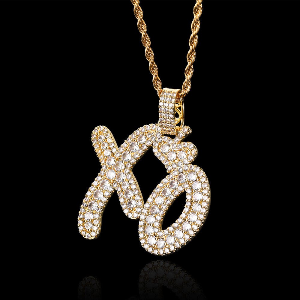 VVS Jewelry hip hop jewelry VVS Jewelry XO Cuban Chain Pendant Necklace