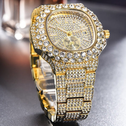 VVS Jewelry hip hop jewelry Watch VVS Jewelry Chronograph Shine Iced out Watch