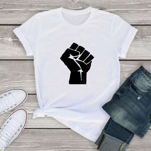 VVS Jewelry hip hop jewelry White / M BLM Resistance T Shirt