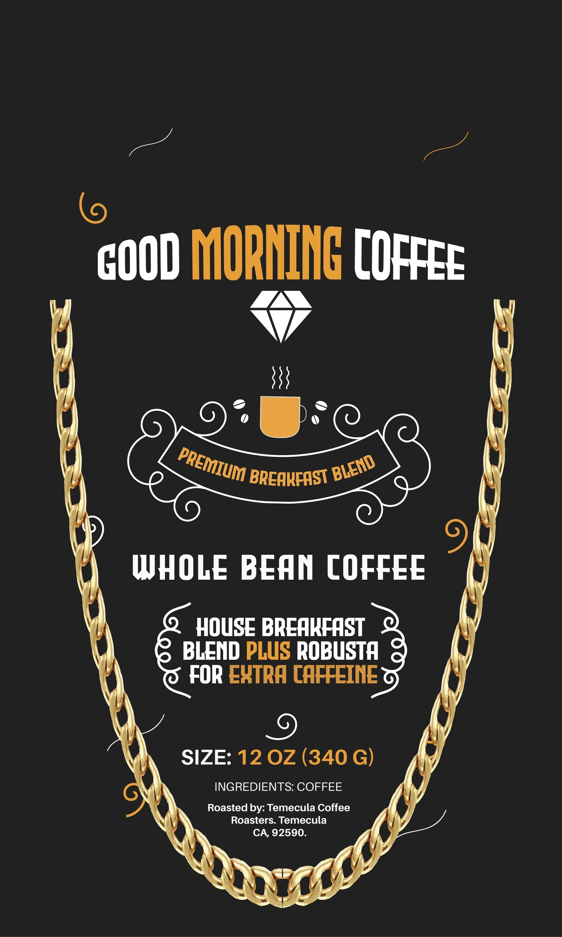 VVS Jewelry hip hop jewelry Whole / 12oz Good Morning Premium Coffee