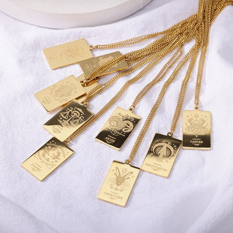 VVS Jewelry hip hop jewelry Zodiac Sign Pendant Chain